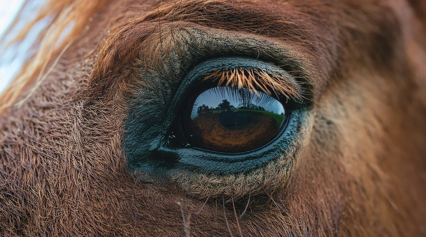 Un regard de cheval au Centre équestre de Langlade, Brive-la-Gaillarde